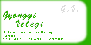 gyongyi velegi business card