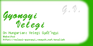 gyongyi velegi business card